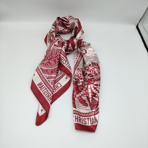 Burgundy Jungle Scarf